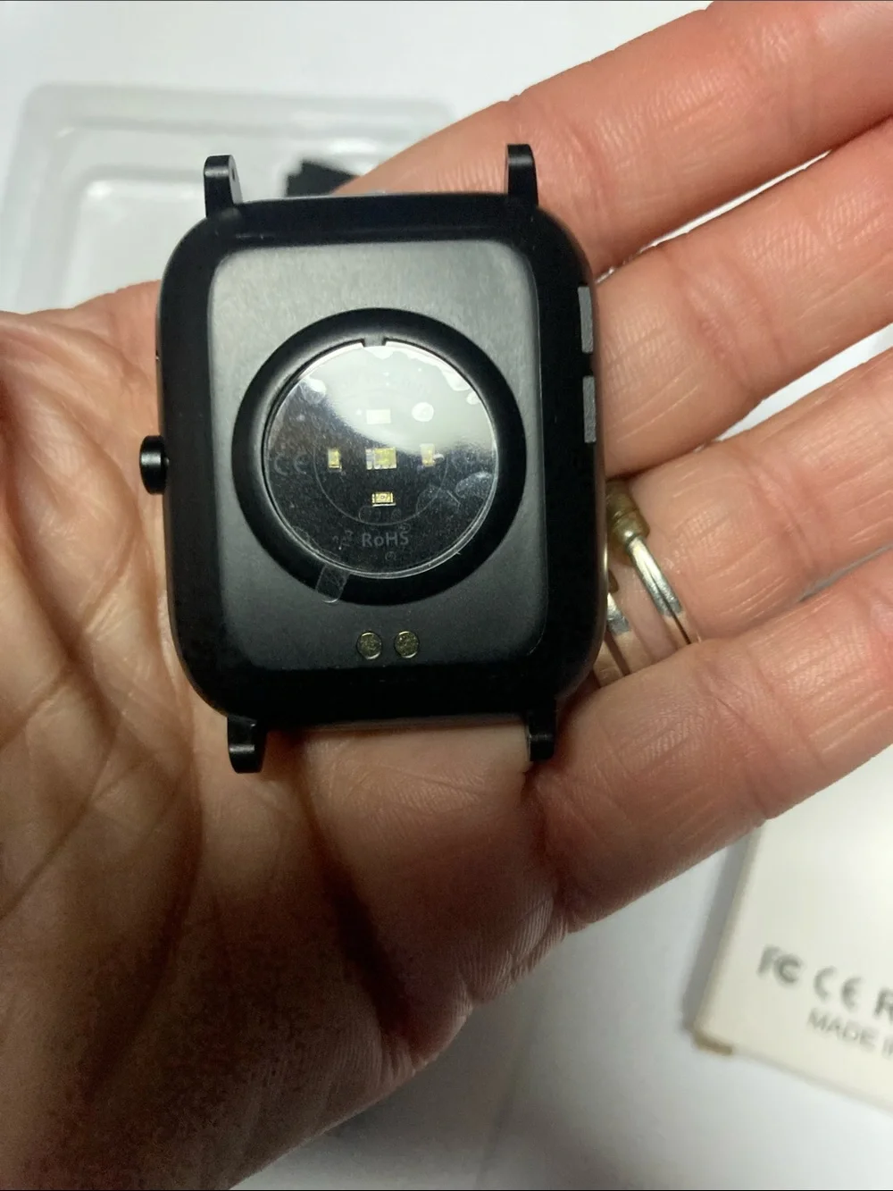 Black Smart Watch with Silicone Band - Smart Watch